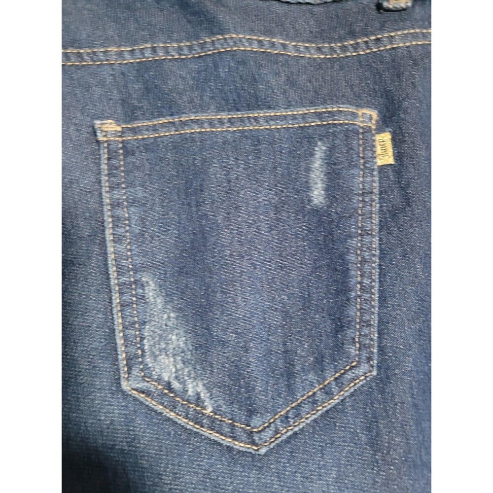 Juicy Couture Jegging Jeans Womens 12 Blue Med Wash Stretch Distressed - Picture 13 of 15